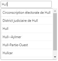This image represents “Hull,” typed in, in the place name entry box. Choices appear below the typed-in name.
