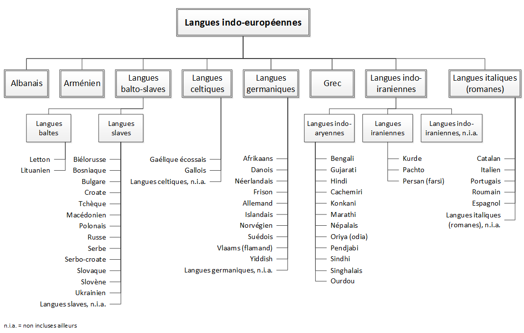 Figure 3.3C Langues indo-européennes