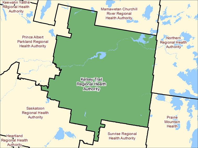 Map: 4708, Health region (shaded in green)